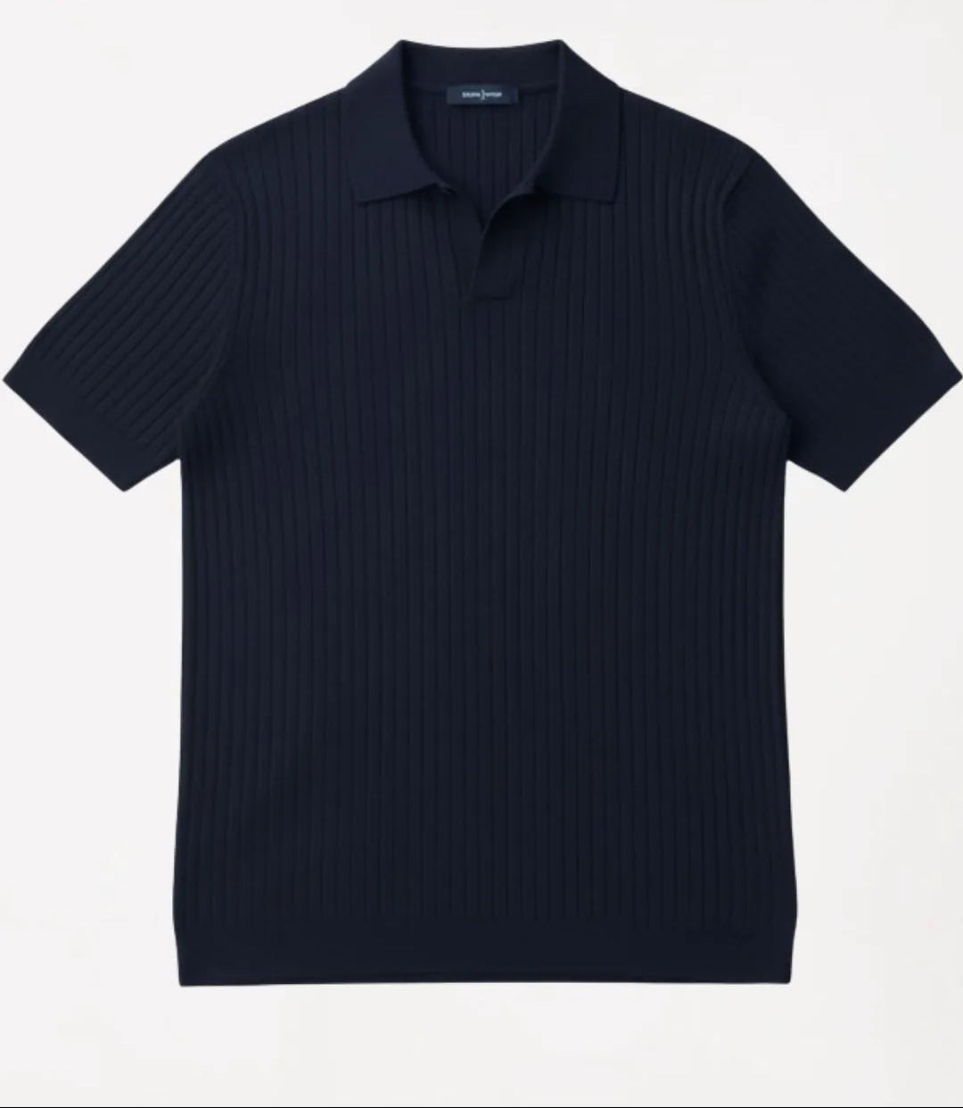 Polo en maille côtelée premium