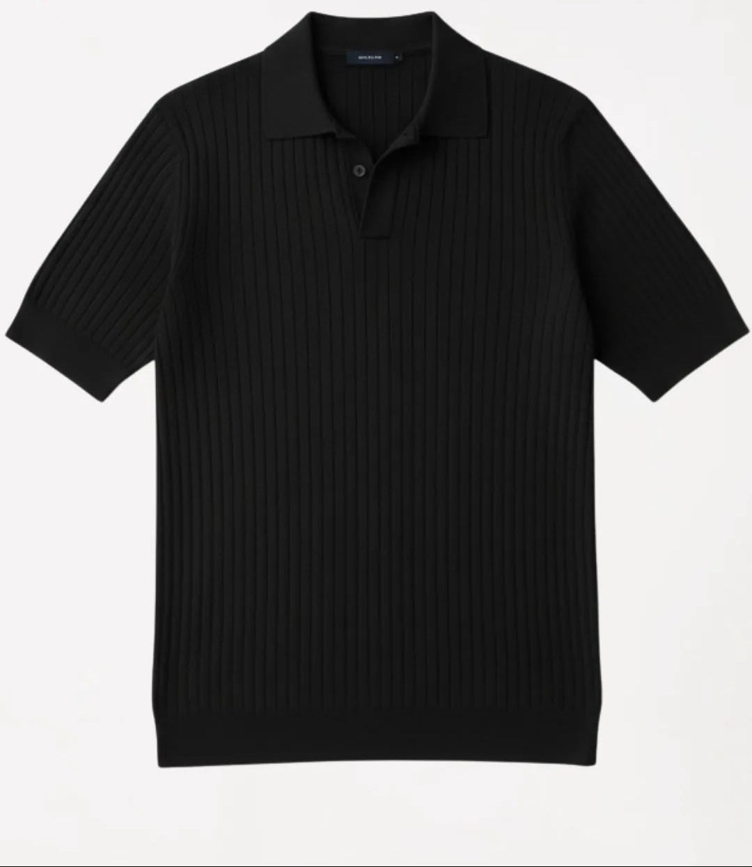 Polo en maille côtelée premium