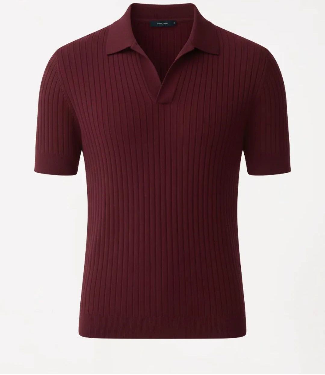Polo en maille côtelée premium