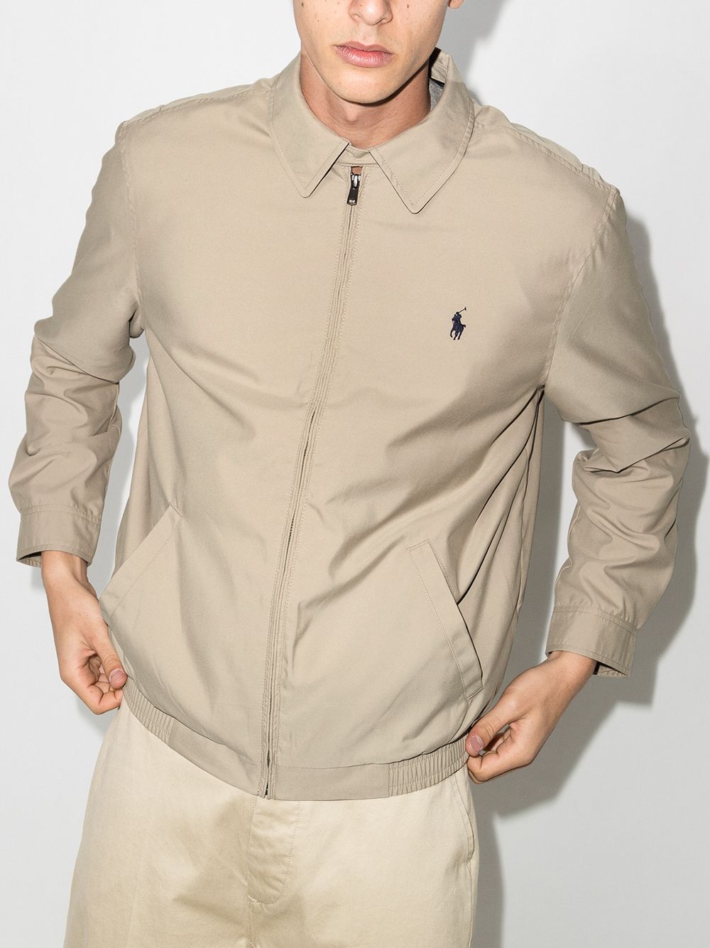 Veste POLO RL zippée avec logo brodé