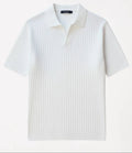 Polo en maille côtelée premium