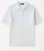 Polo en maille côtelée premium