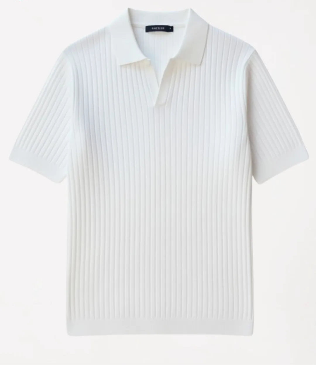 Polo en maille côtelée premium