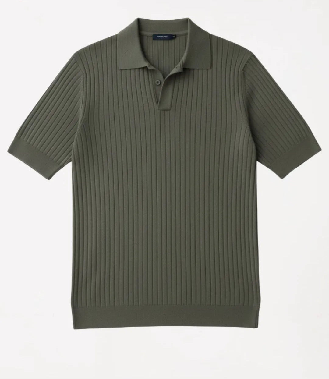 Polo en maille côtelée premium