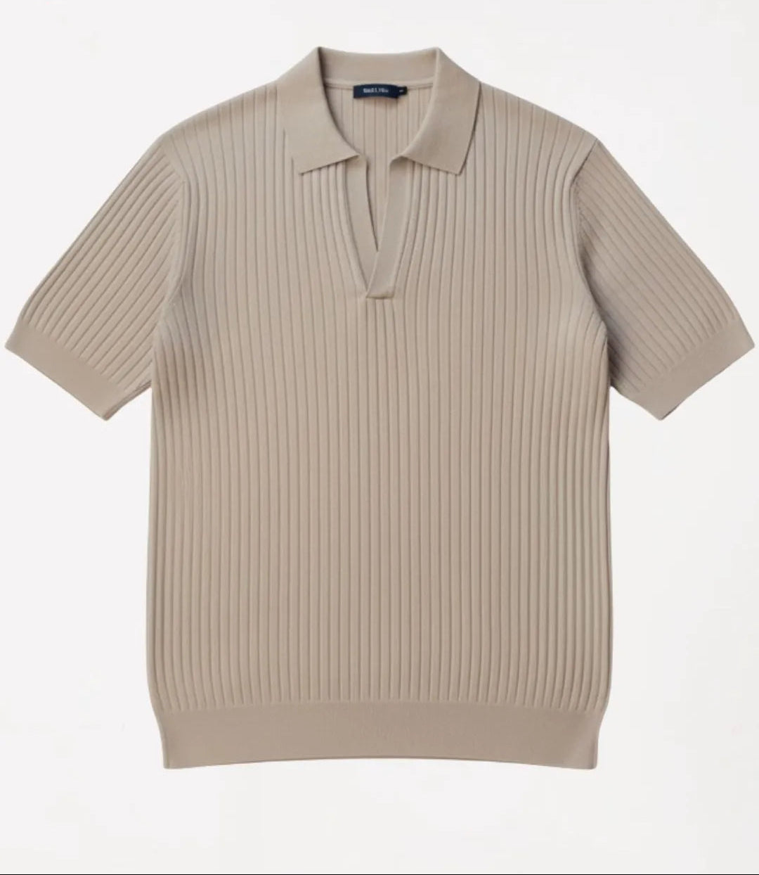 Polo en maille côtelée premium