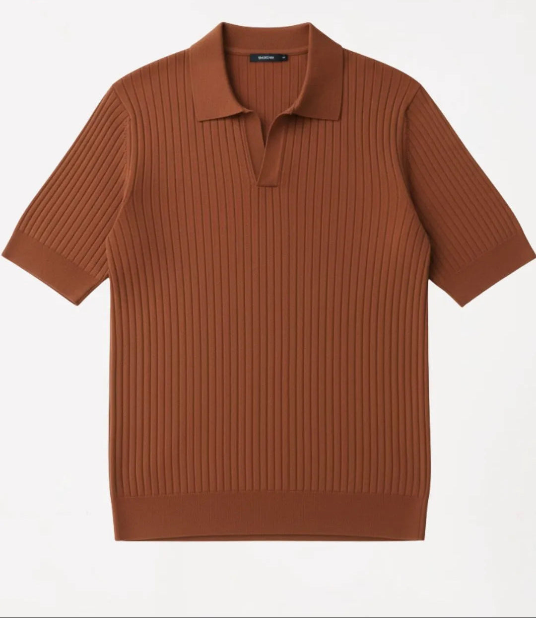 Polo en maille côtelée premium