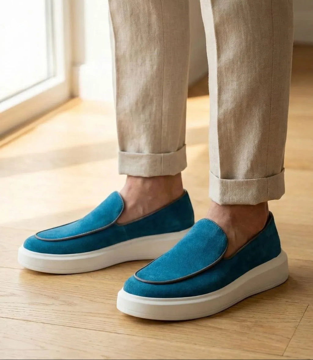 Mocassin belge hybride en suède