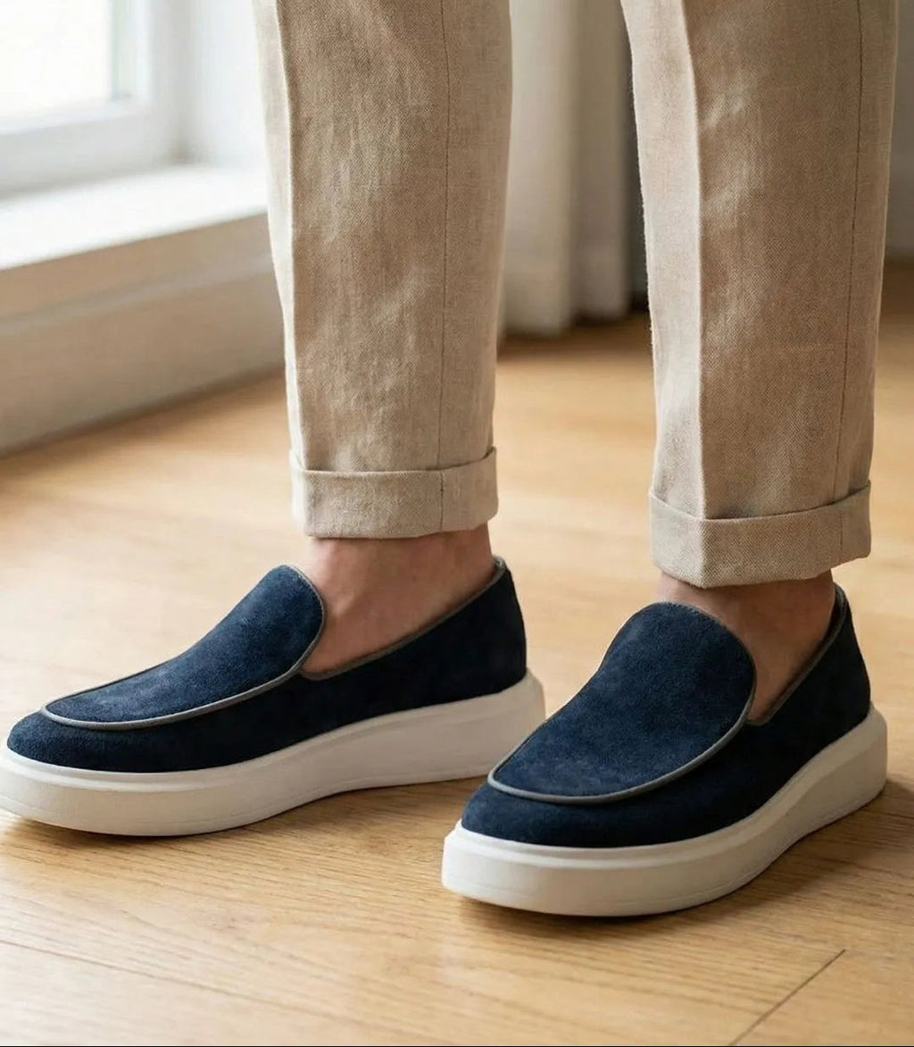 Mocassin belge hybride en suède