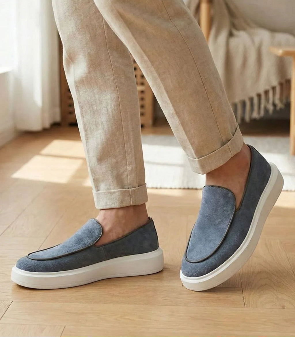 Mocassin belge hybride en suède