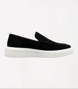 Mocassins belges hybrides en daim
