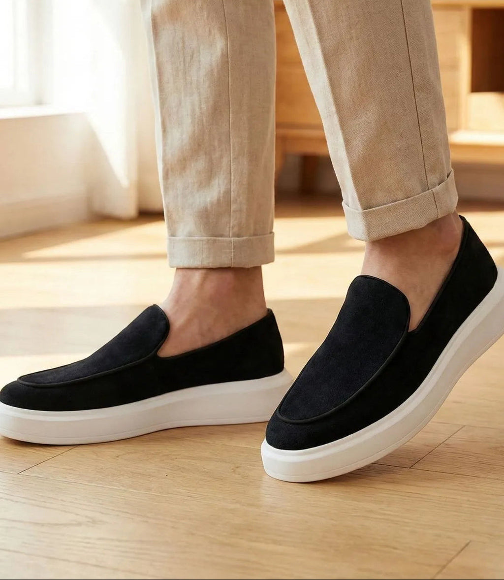 Mocassin belge hybride en suède
