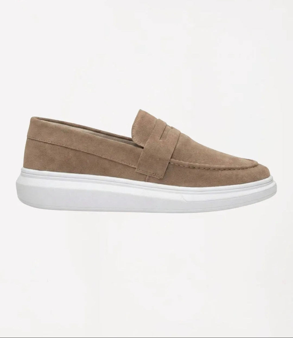 Mocassin Penny Loafer en daim