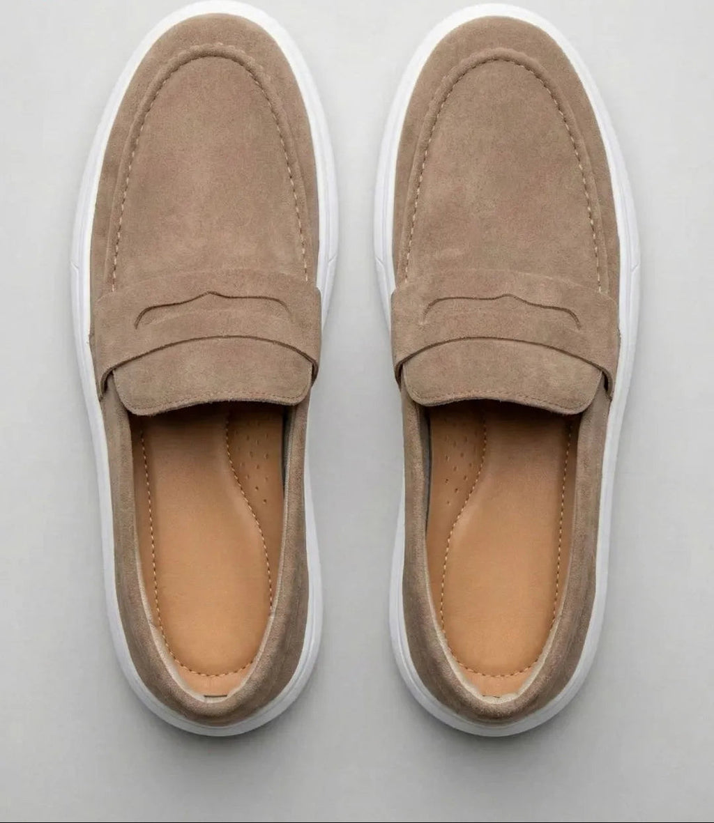 Mocassin Penny Loafer en daim