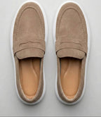 Mocassin Penny Loafer en daim