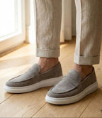 Mocassin Penny Loafer en daim