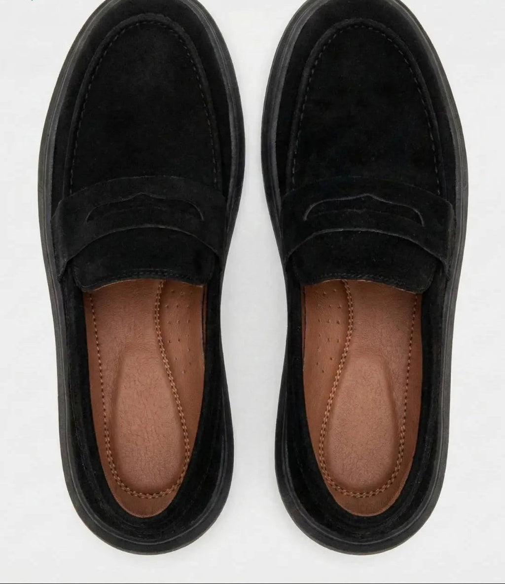 Mocassin Penny Loafer en daim