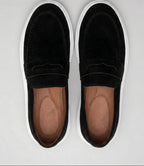 Mocassin Penny Loafer en daim