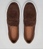 Mocassin Penny Loafer en daim