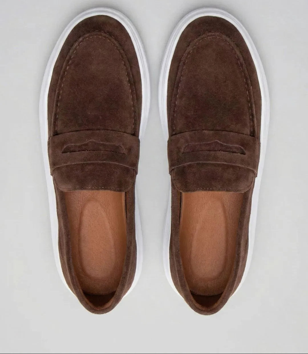 Mocassin Penny Loafer en daim