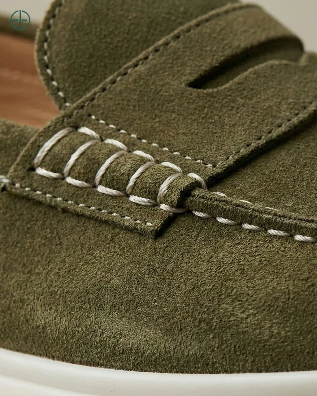 Mocassin Penny Loafer en daim