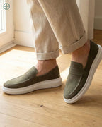 Mocassin Penny Loafer en daim