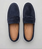 Mocassin Penny Loafer en daim