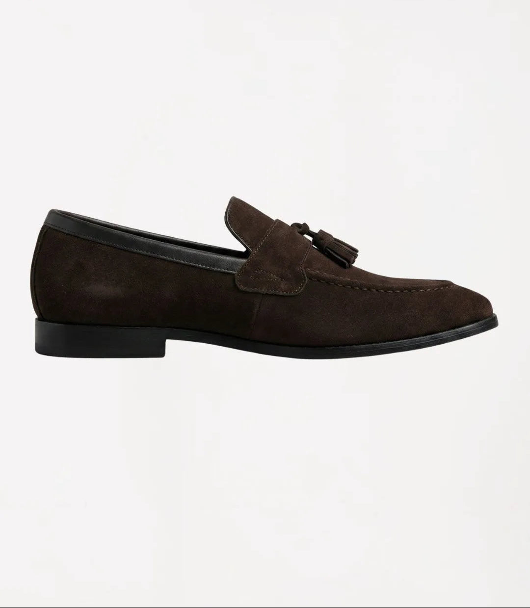 Mocassins à pampilles en daim